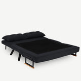 2-Sitzer-Schlafsofa Sando Schwarz