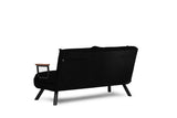 2-Sitzer-Schlafsofa Sando Schwarz