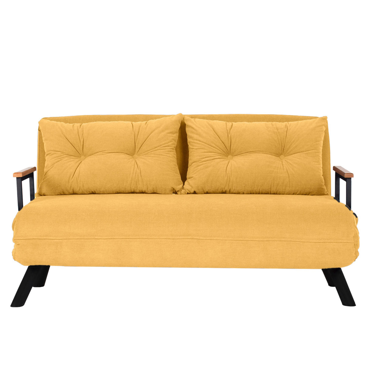 2-Sitzer-Schlafsofa Sando Senf