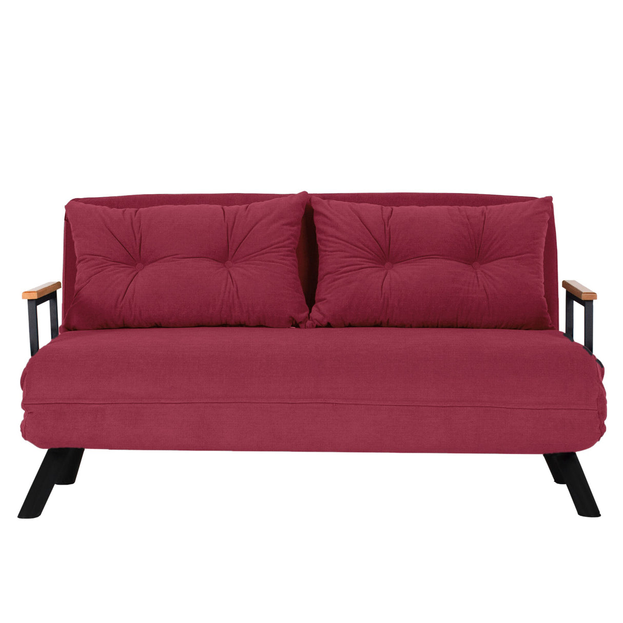 2-Sitzer-Schlafsofa Sando Maroon