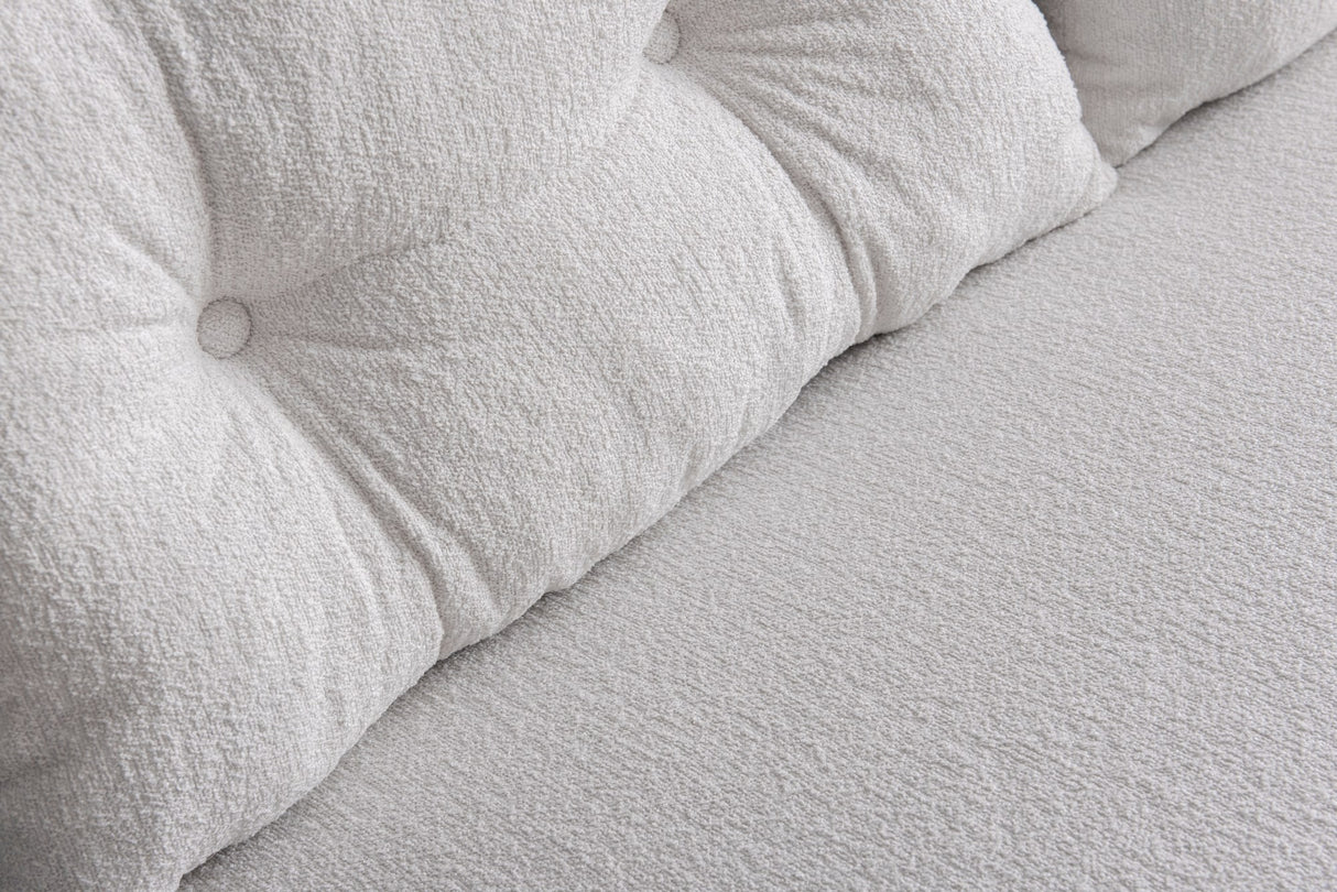 2-Sitzer-Schlafsofa Sando Creme