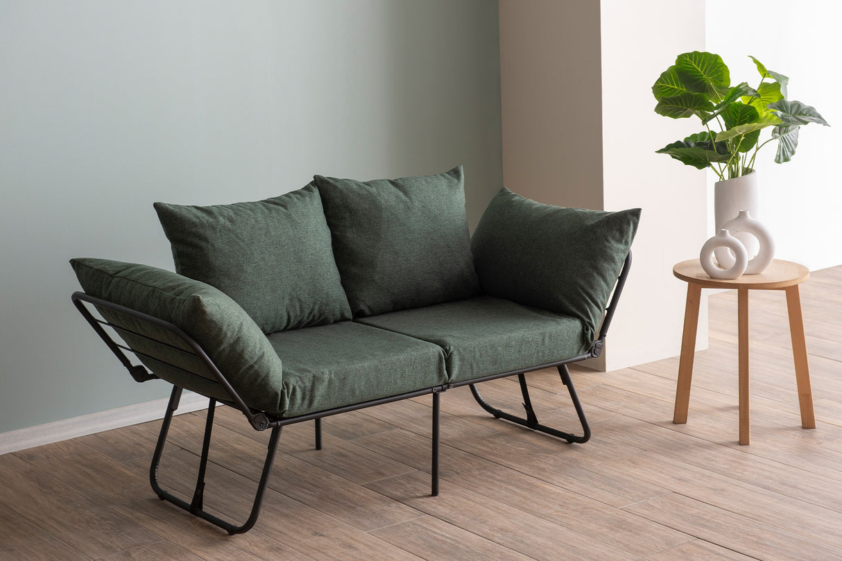 2-Sitzer-Schlafsofa Viper Green