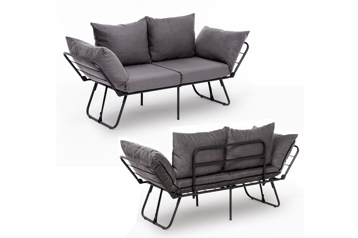 2-Sitzer-Schlafsofa Viper Grey