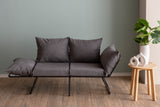 2-Sitzer-Schlafsofa Viper Grey