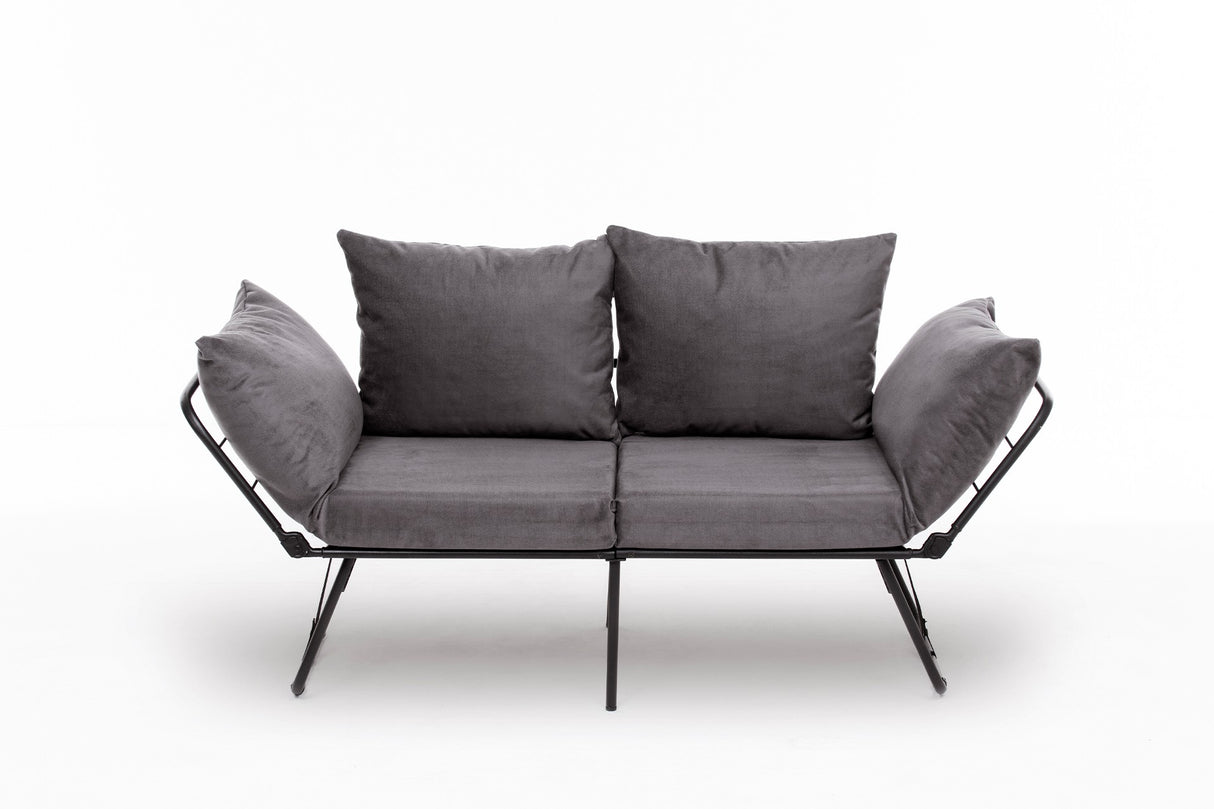 2-Sitzer-Schlafsofa Viper Grey