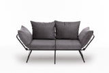 2-Sitzer-Schlafsofa Viper Grey