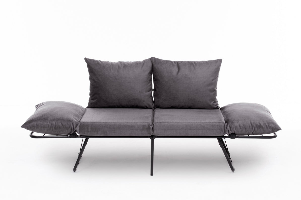 2-Sitzer-Schlafsofa Viper Grey