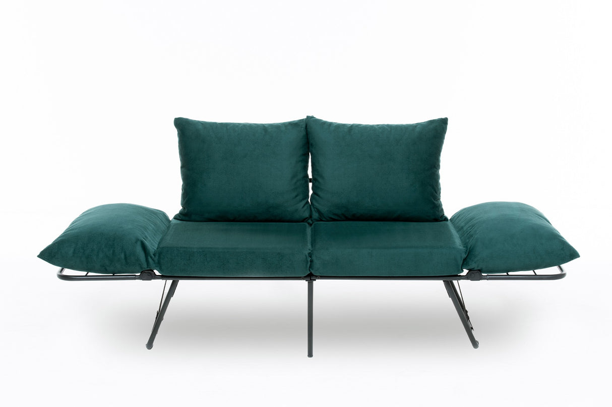 2-Sitzer-Schlafsofa Viper Petrol Green