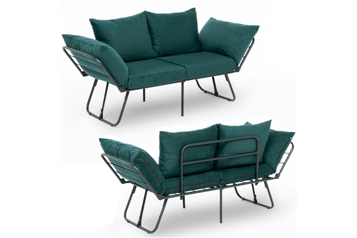 2-Sitzer-Schlafsofa Viper Petrol Green