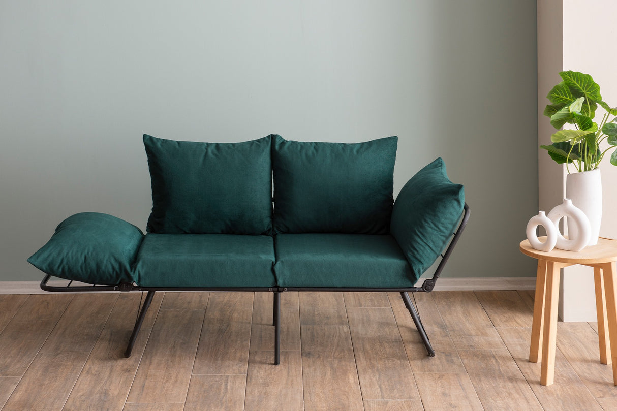 2-Sitzer-Schlafsofa Viper Petrol Green