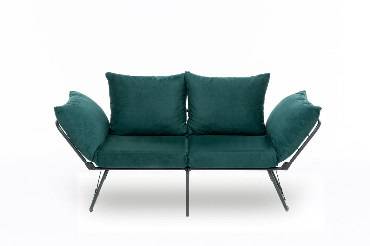 2-Sitzer-Schlafsofa Viper Petrol Green