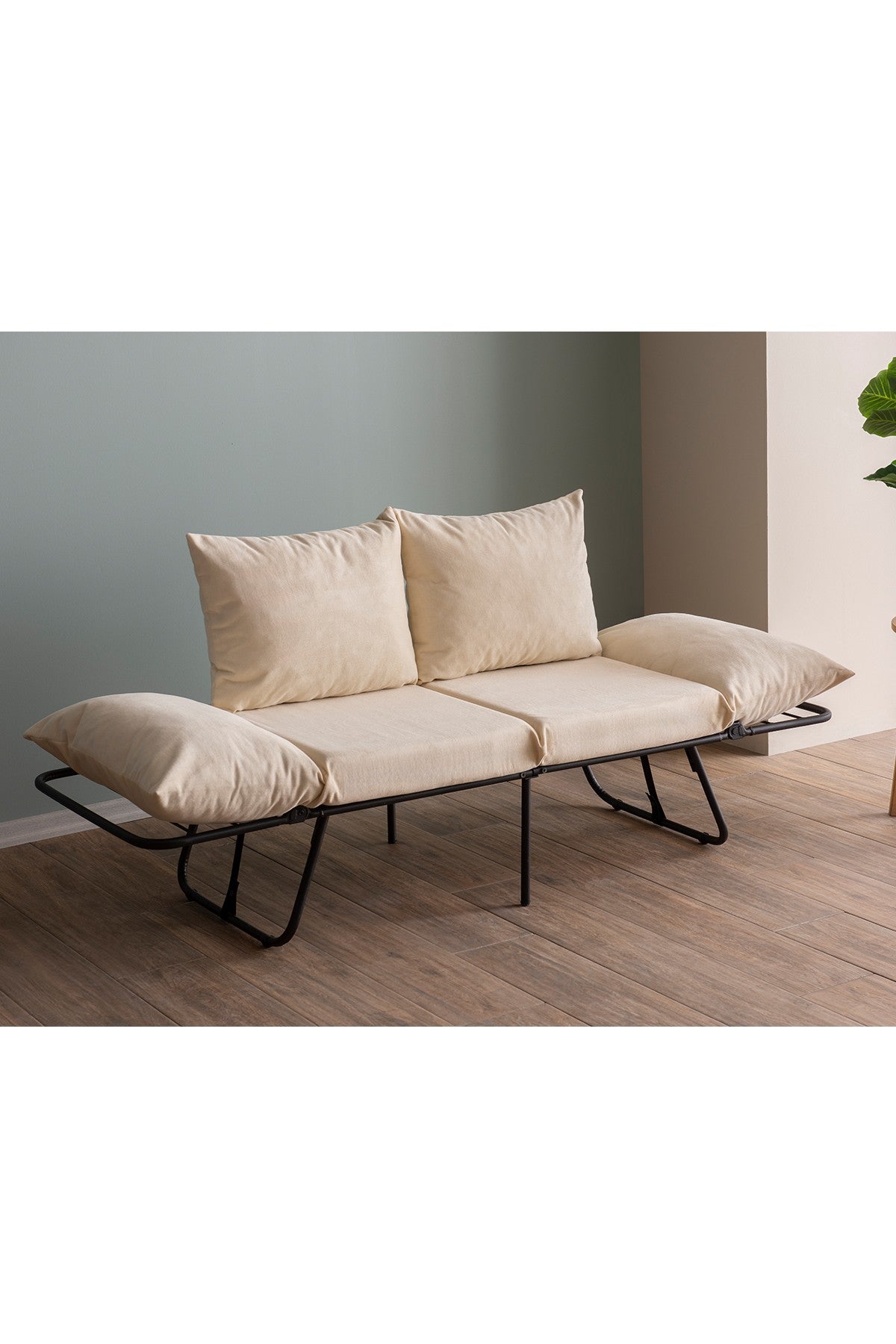 2-Sitzer-Schlafsofa Viper Light Cream