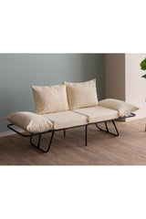 2-Sitzer-Schlafsofa Viper Light Cream