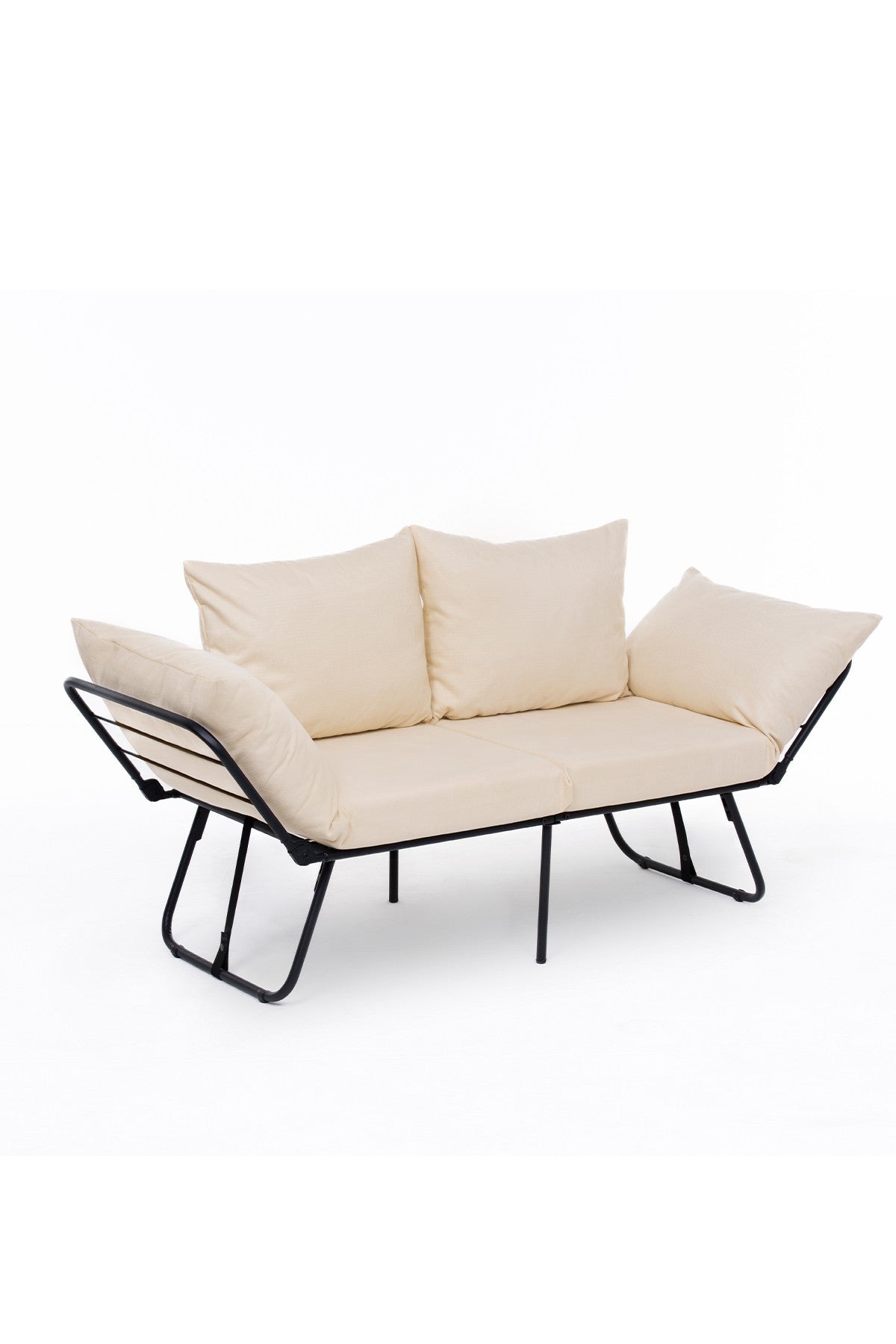 2-Sitzer-Schlafsofa Viper Light Cream