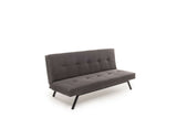 3-Sitzer Schlafsofa Zoly Grau Stoff - 180 cm - Ohne Armlehnen - Gepolstert 
