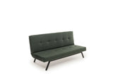 Schlafsofa grüner Stoff 3-Sitzer – 180 cm – ohne Armlehnen – Zoly