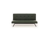 Schlafsofa grüner Stoff 3-Sitzer – 180 cm – ohne Armlehnen – Zoly