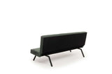 Schlafsofa grüner Stoff 3-Sitzer – 180 cm – ohne Armlehnen – Zoly