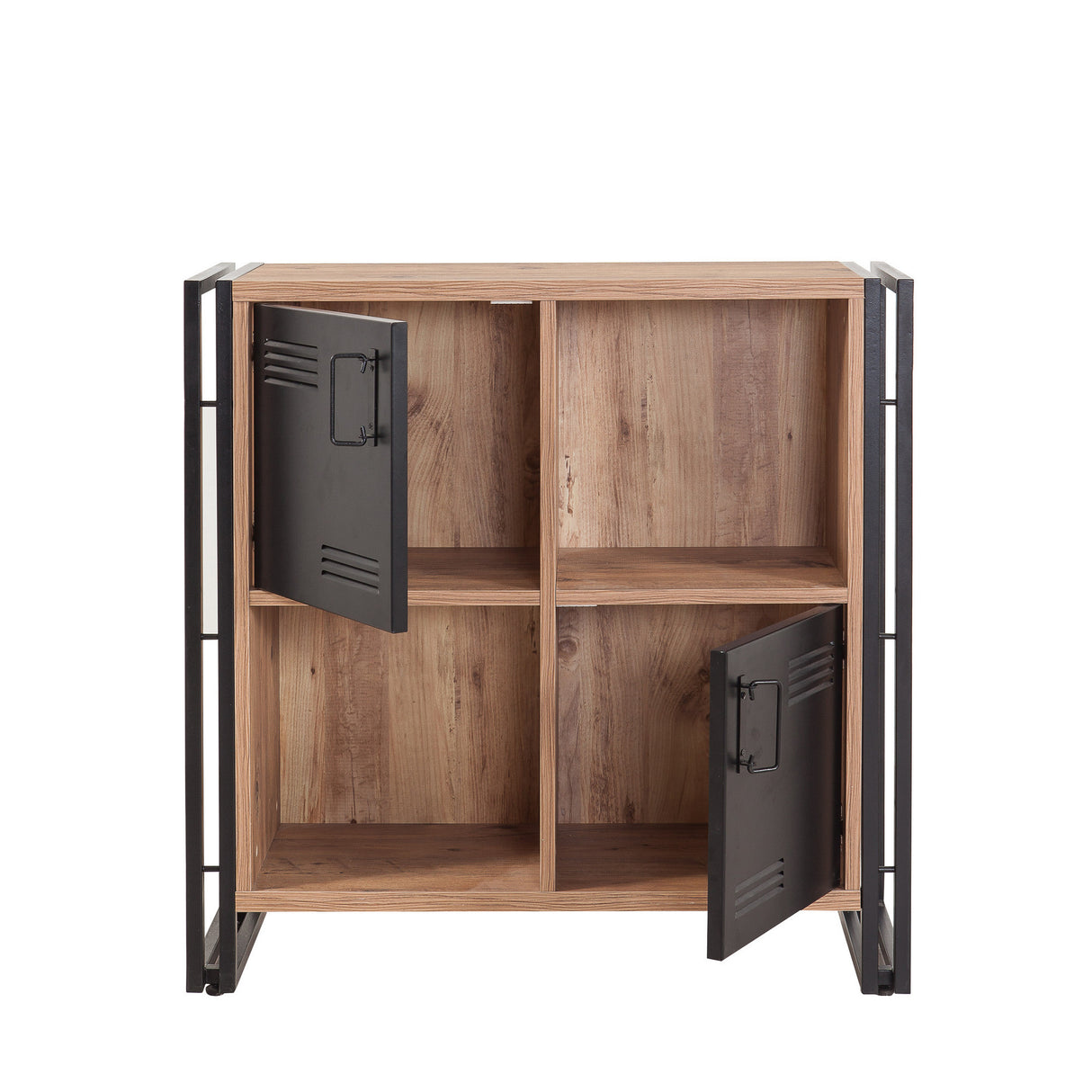 Bücherregal Cosmo Atlantic Pine Black Melamin 89x89x35 cm