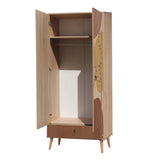 Garderobe City Gardrop Multicolor Melamin 80x190x45 cm