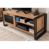 TV-Möbel Arcas Atlantic Pine Black Melamin 130x50x45 cm