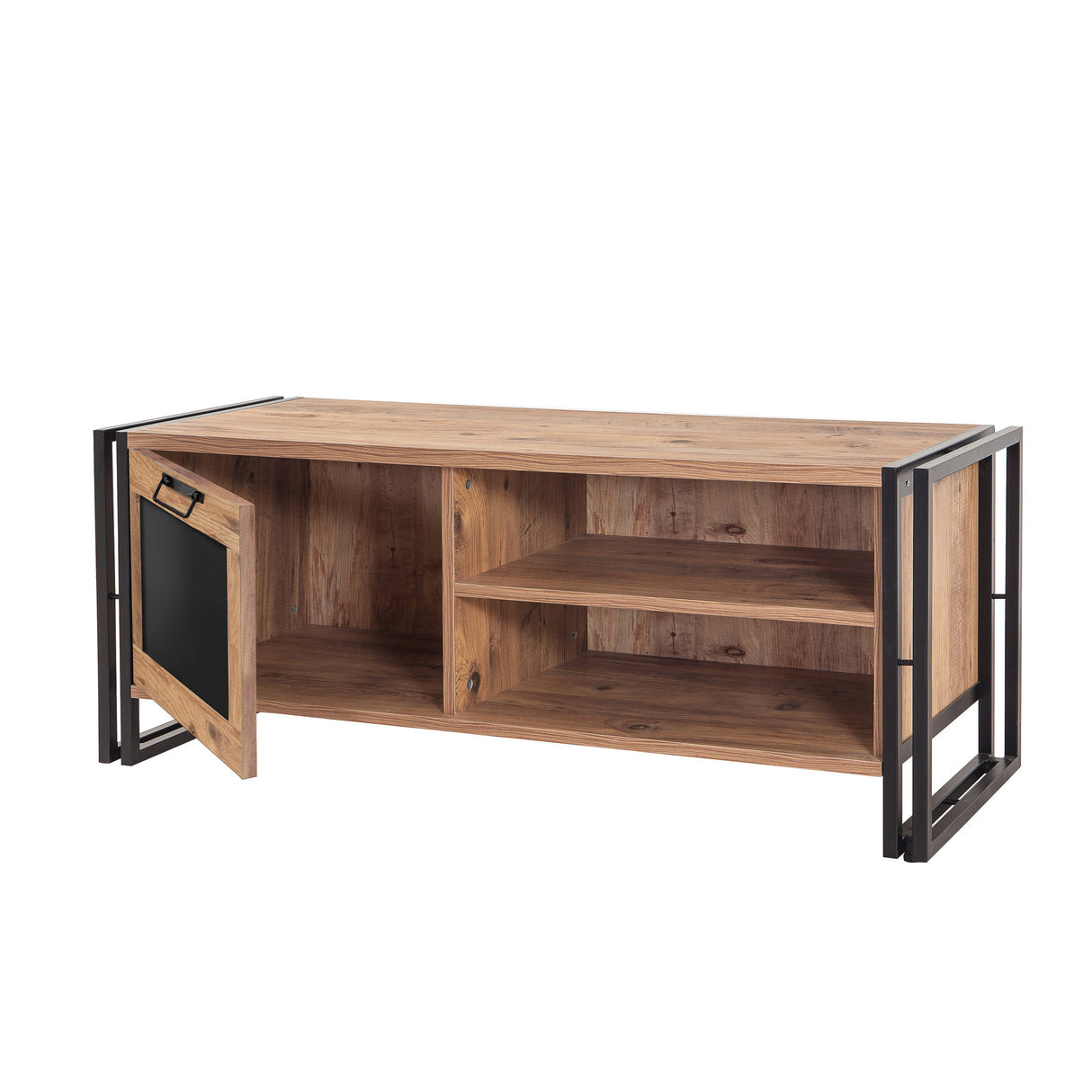 TV-Möbel Arcas Atlantic Pine Black Melamin 130x50x45 cm