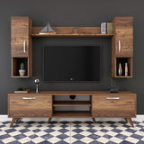 TV -Möbel Set Alta Walnut Melamin 180x48.6x35 cm