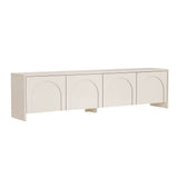 Aurelia TV-Schrank creme 180 cm Melaminbeschichtetes Holz