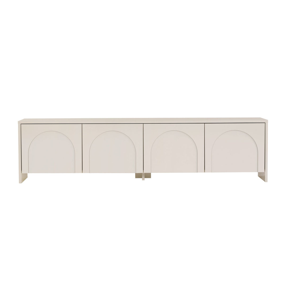 Aurelia TV-Schrank creme 180 cm Melaminbeschichtetes Holz