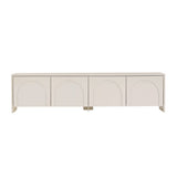 Aurelia TV-Schrank creme 180 cm Melaminbeschichtetes Holz