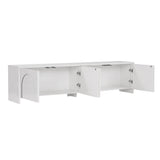 Aurelia TV-Schrank weiß 180 cm Melaminbeschichtetes Holz