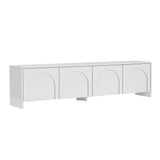 Aurelia TV-Schrank weiß 180 cm Melaminbeschichtetes Holz