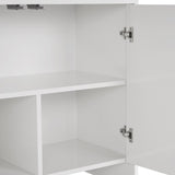 Arlen sidetable wit 180 cm Melamine gecoat houtcomposiet