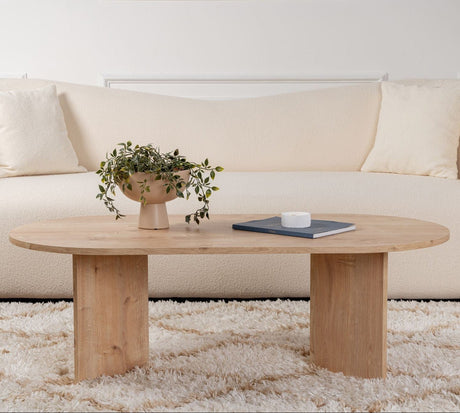 Ovaler Couchtisch Sapphire Eichenholzoptik Sabla - 119x60 