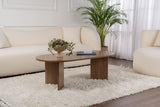 Ovaler Couchtisch Walnuss Look Sabla - 119x60 