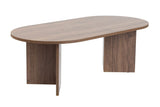 Ovaler Couchtisch Walnuss Look Sabla - 119x60 