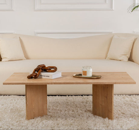 Rechteckiger Couchtisch Siban Sapphire Eichenholzoptik - 119x60 cm 