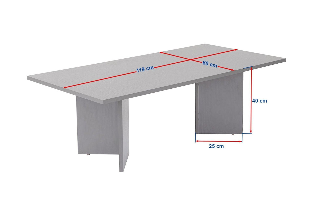 Rechteckiger Couchtisch Siban Sapphire Eichenholzoptik - 119x60 cm 