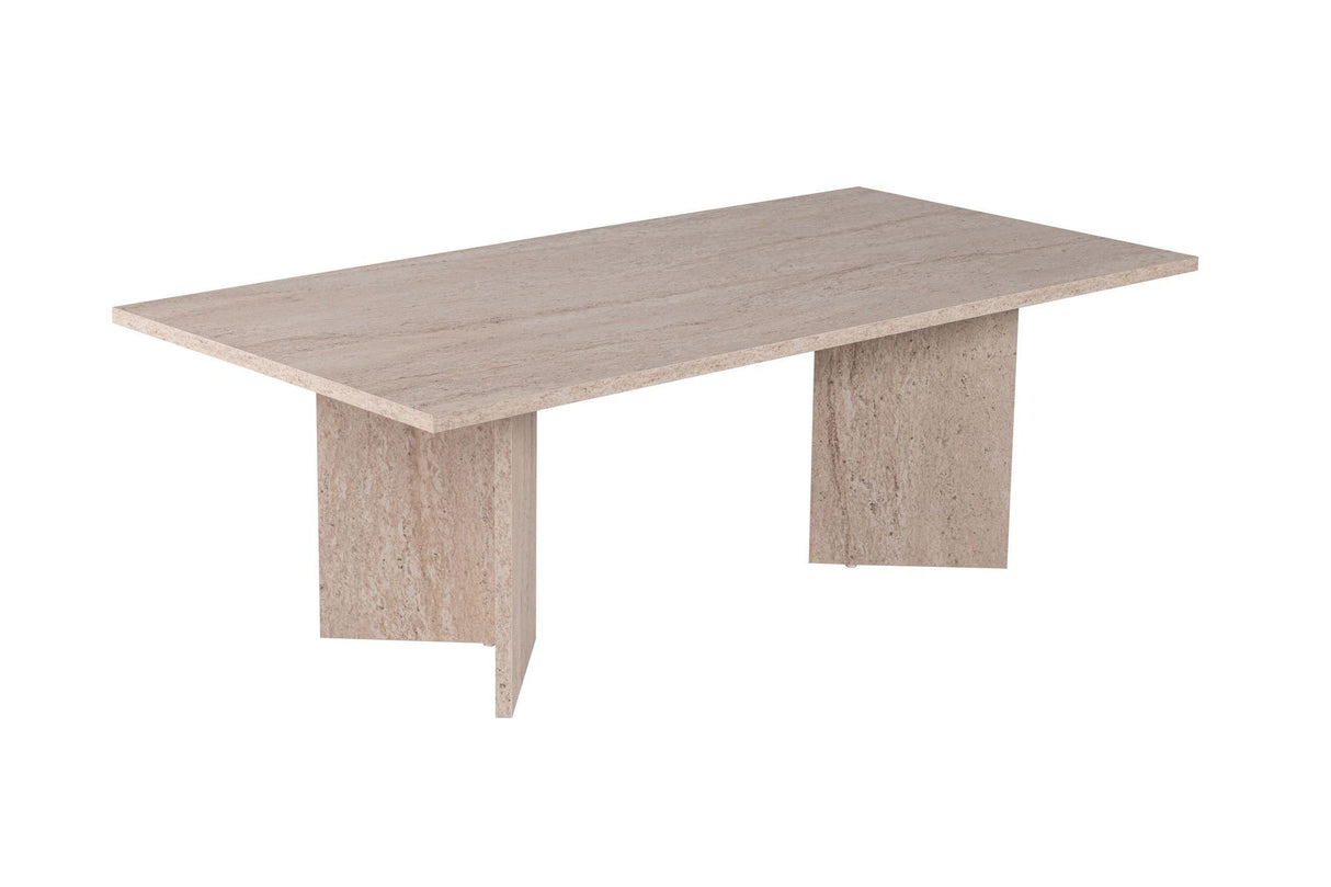 Sabin Salontafel Travertine 119x60 cm Melamine