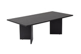 Rechteckiger Couchtisch Siban Schwarz Holzoptik - 119x60 cm 