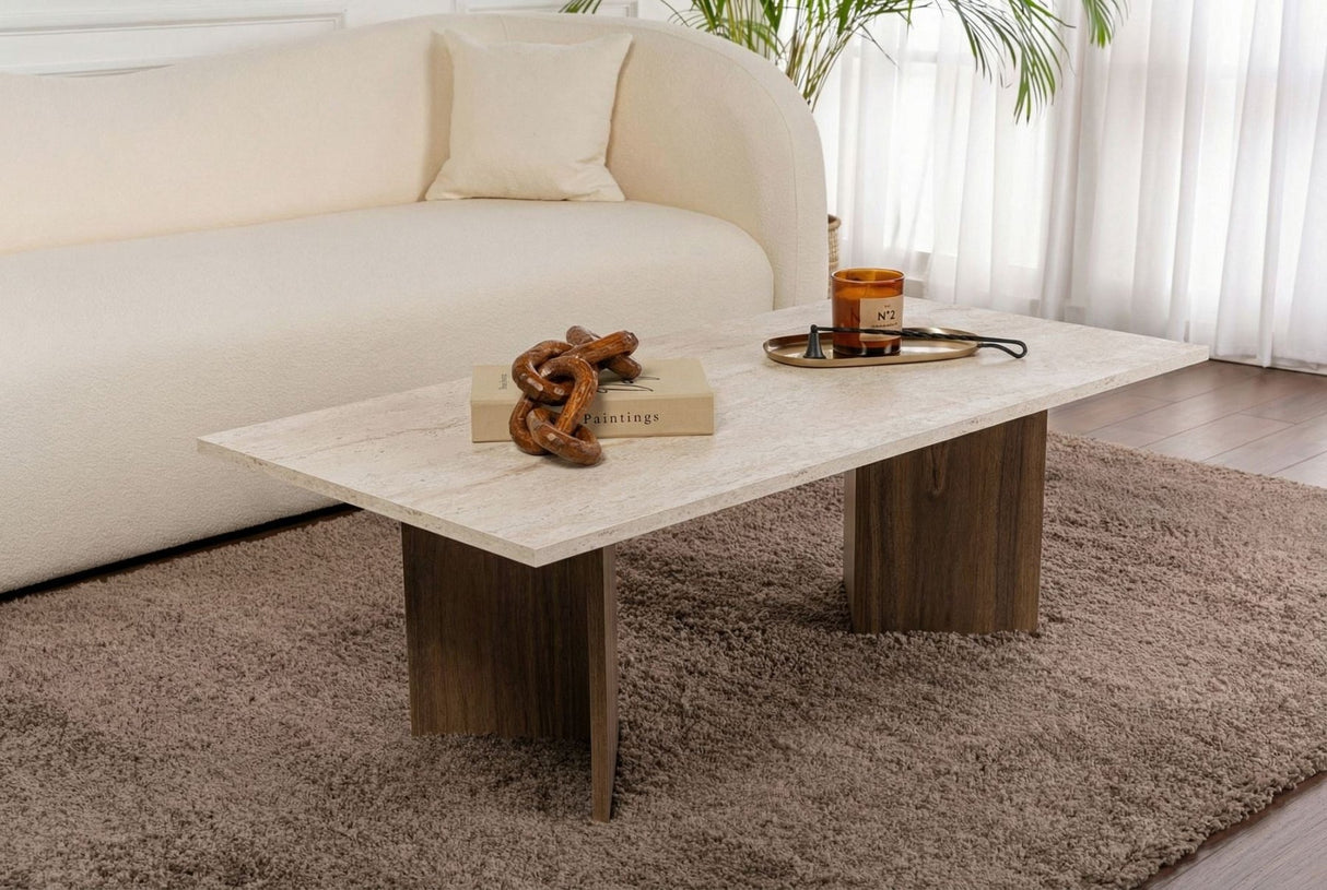 Sabin – Travertin, Venezia Walnuss Travertin Walnuss 100 % MELAMINBESCHICHTETE SPANPLATTEN
