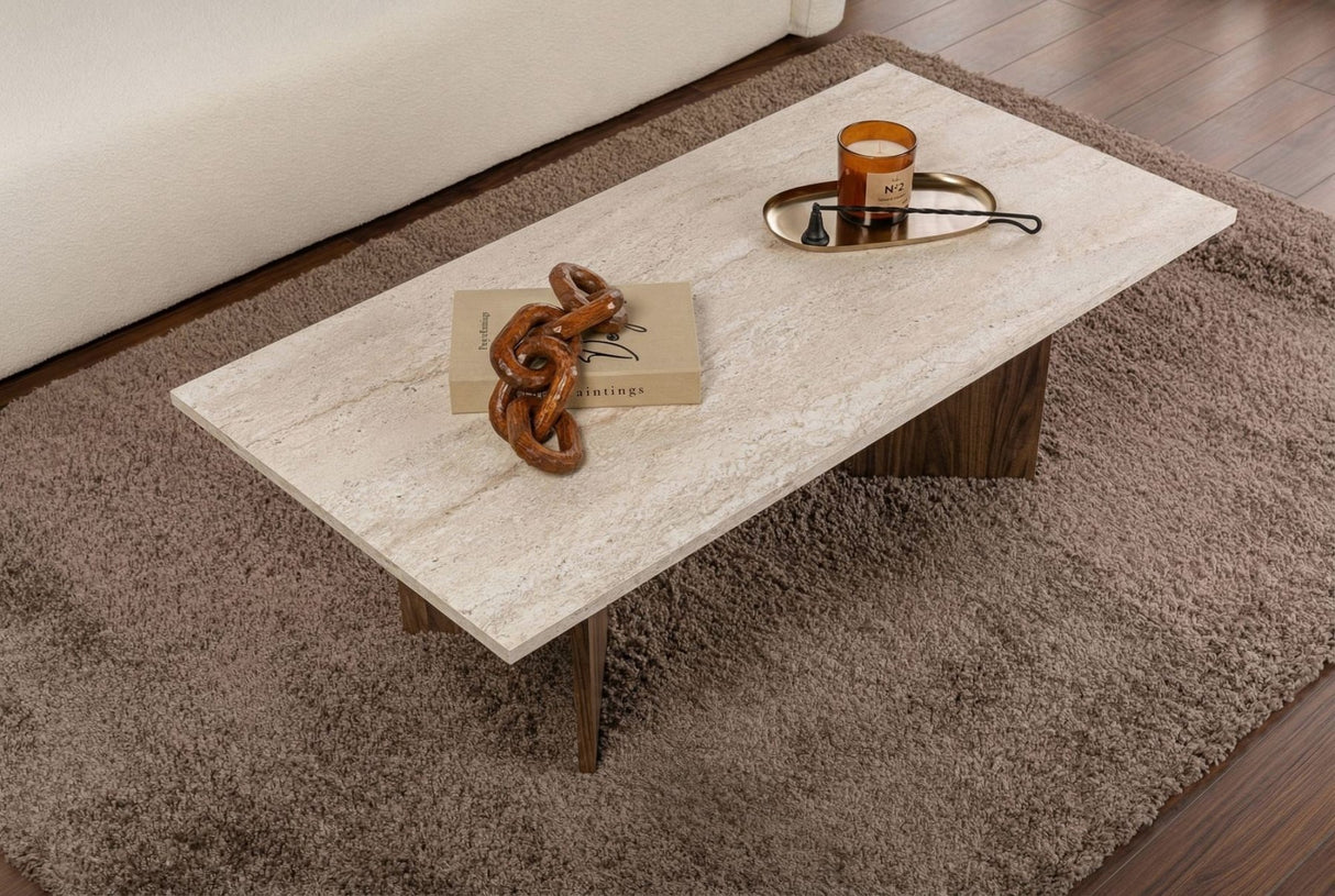 Sabin – Travertin, Venezia Walnuss Travertin Walnuss 100 % MELAMINBESCHICHTETE SPANPLATTEN
