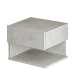 Nachttisch Maui Silber Melamin 40x35.3x31.3 cm