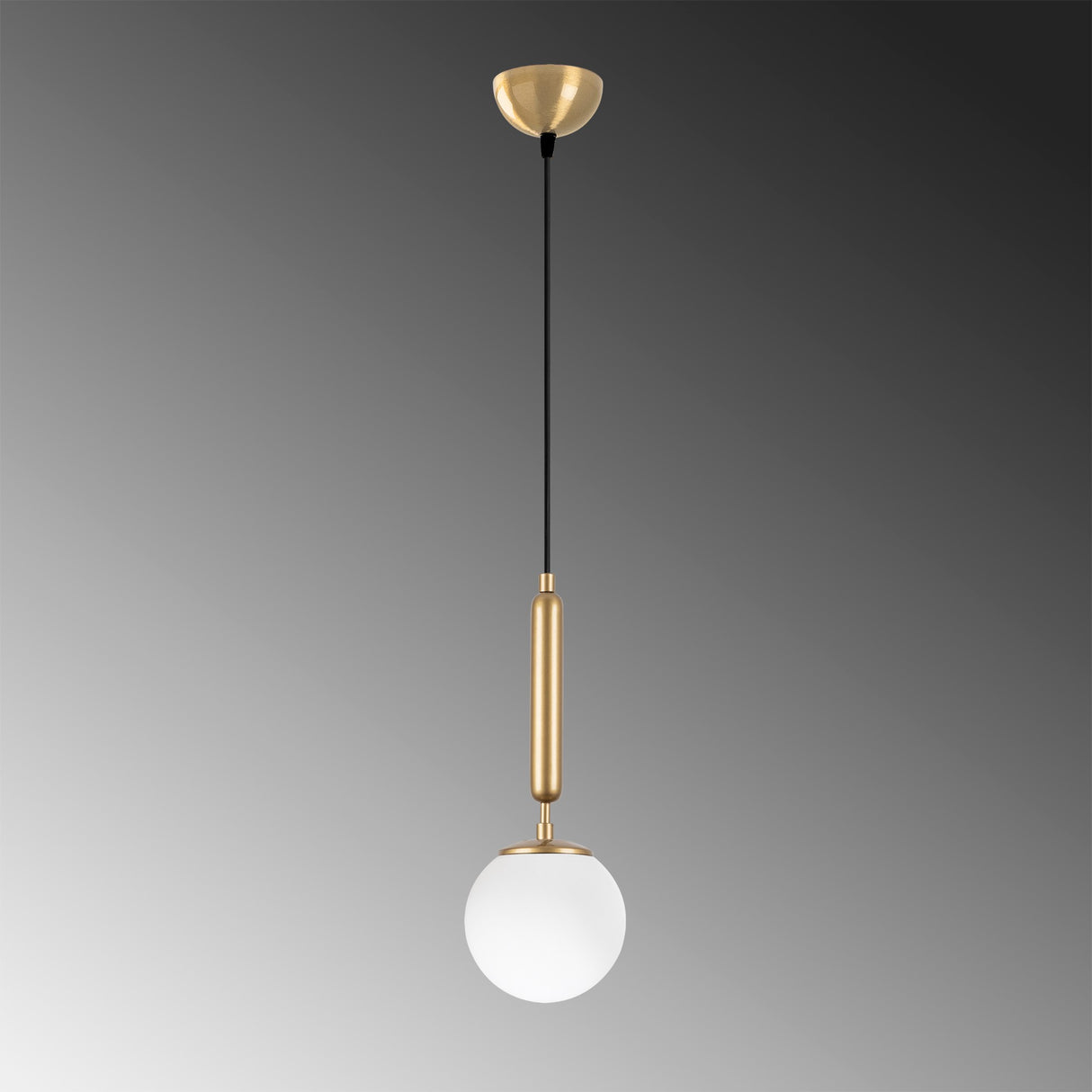 Hanglamp 1-lichts Goud Glas Cascade