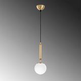 Hanglamp 1-lichts Goud Glas Cascade