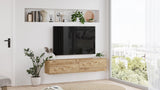 TV -Möbelset Isla Atlantic Pine Melamin 140x29.1x31.6 cm