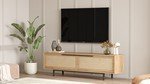 TV -Möbel Cosmos Walnut Eiche Melamin 160x45.1x35.5 cm