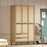 Kleiderschrank Cosmos Walnut Eik Melamin 112.2x195.6x55 cm