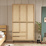 Kleiderschrank Cosmos Walnut Eik Melamin 112.2x195.6x55 cm