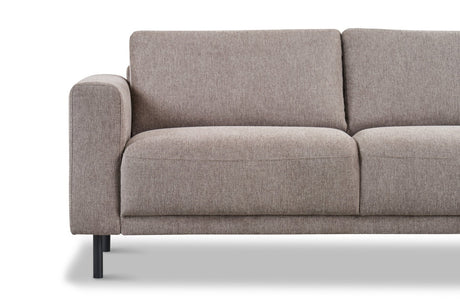 Moderne 2,5-zits Bank Taupe Stof Aniko 183x90x78 cm